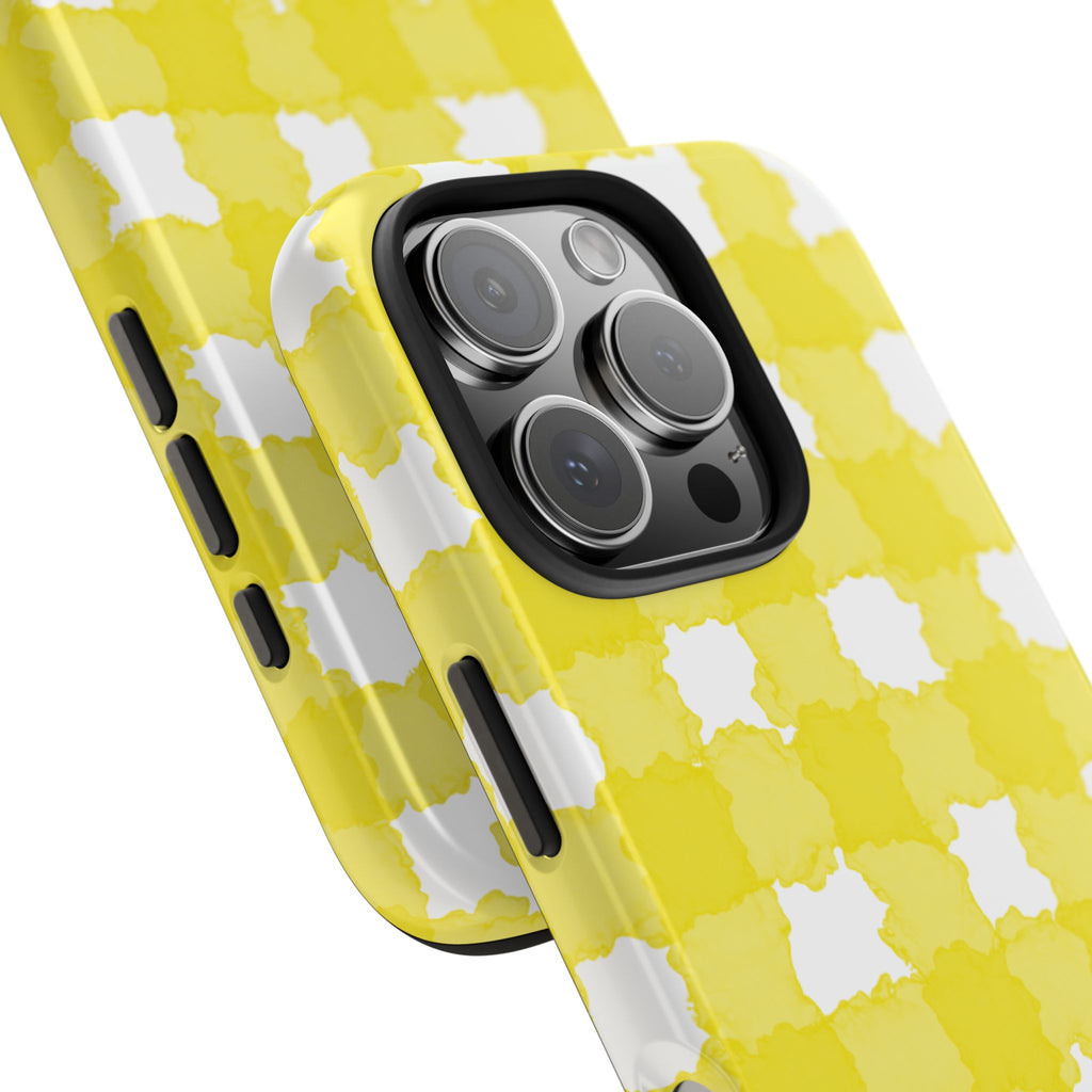Yellow Gingham Phone Case