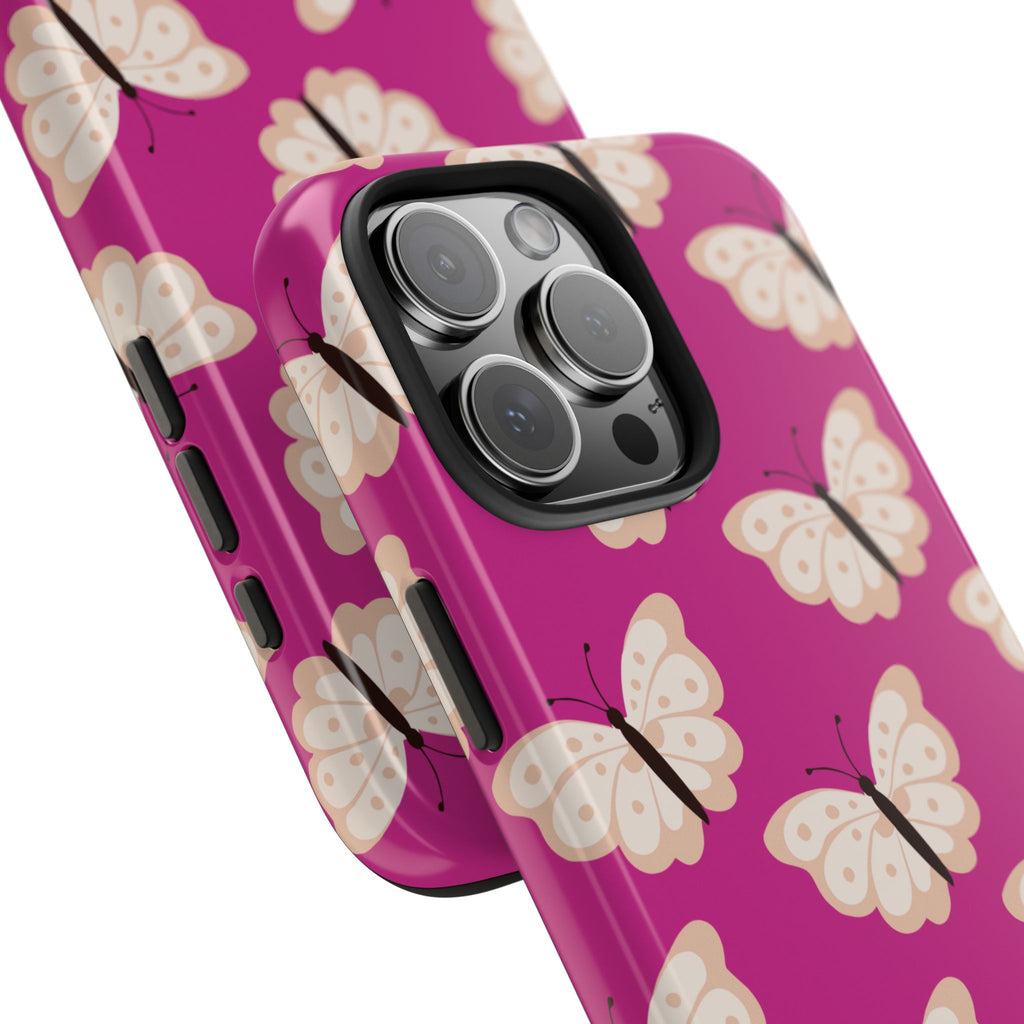 Pink Butterfly Phone Case