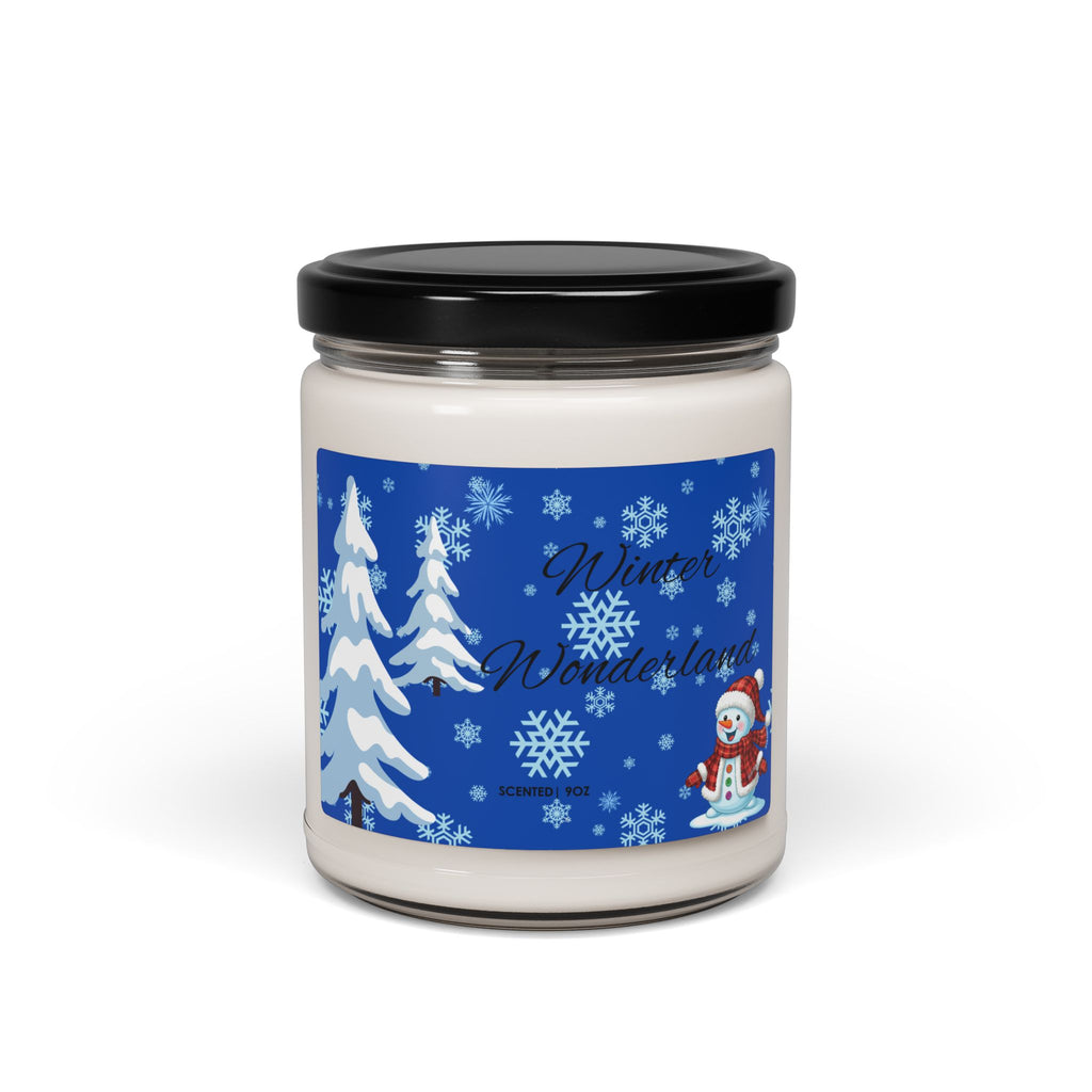 Winter Wonderland Scented Soy Candle- 9oz Holiday Snowman Gift