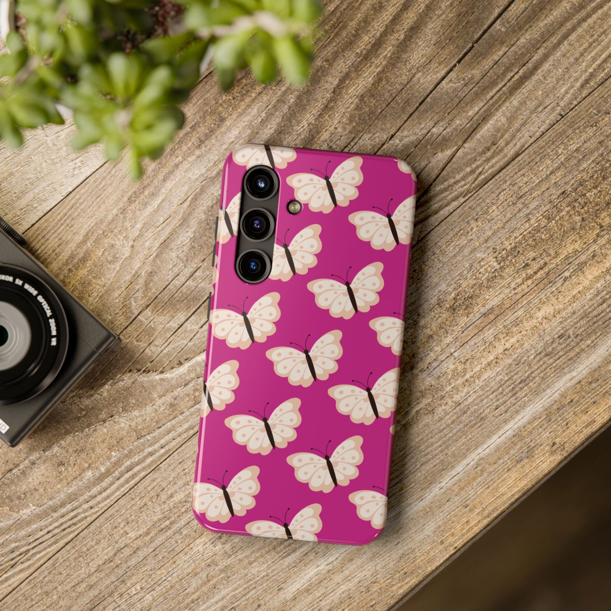 Pink Butterfly Phone Case