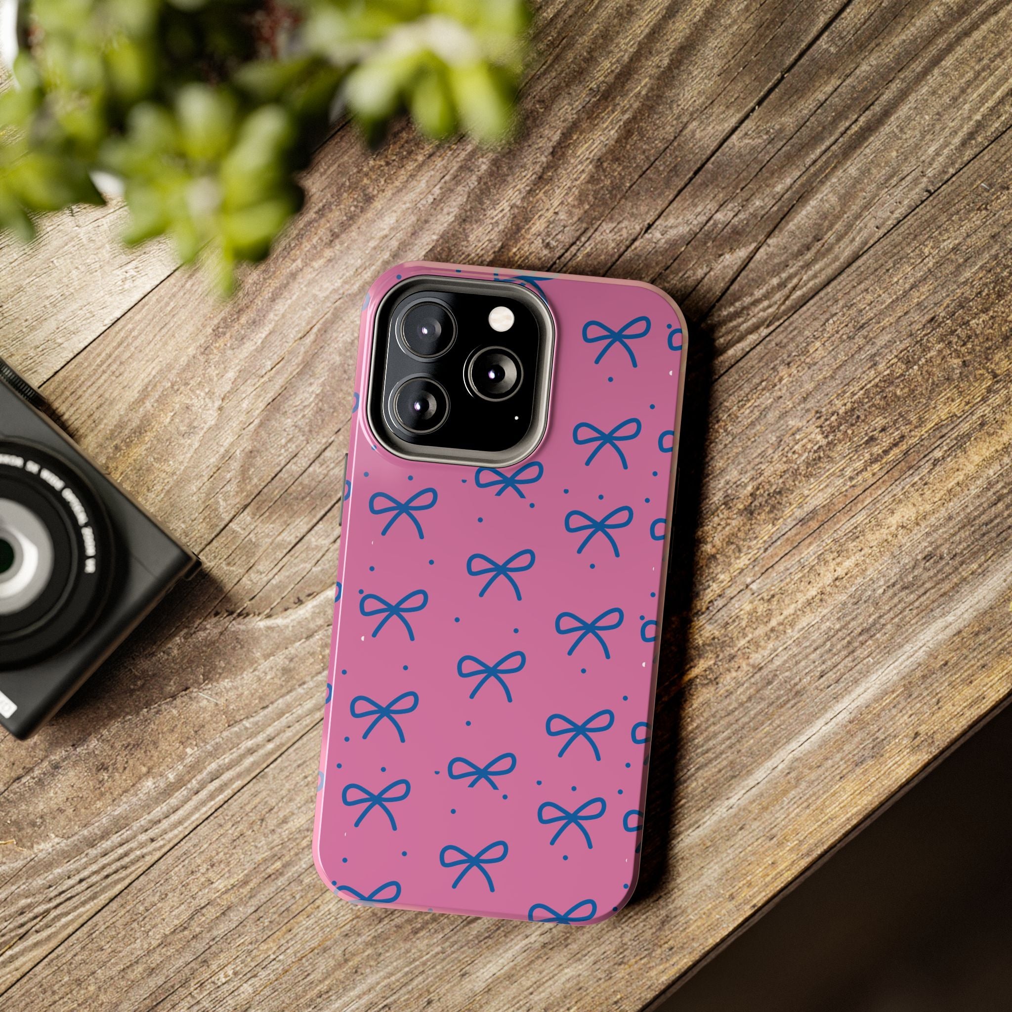Cute Purple Bow Pattern Phone Case