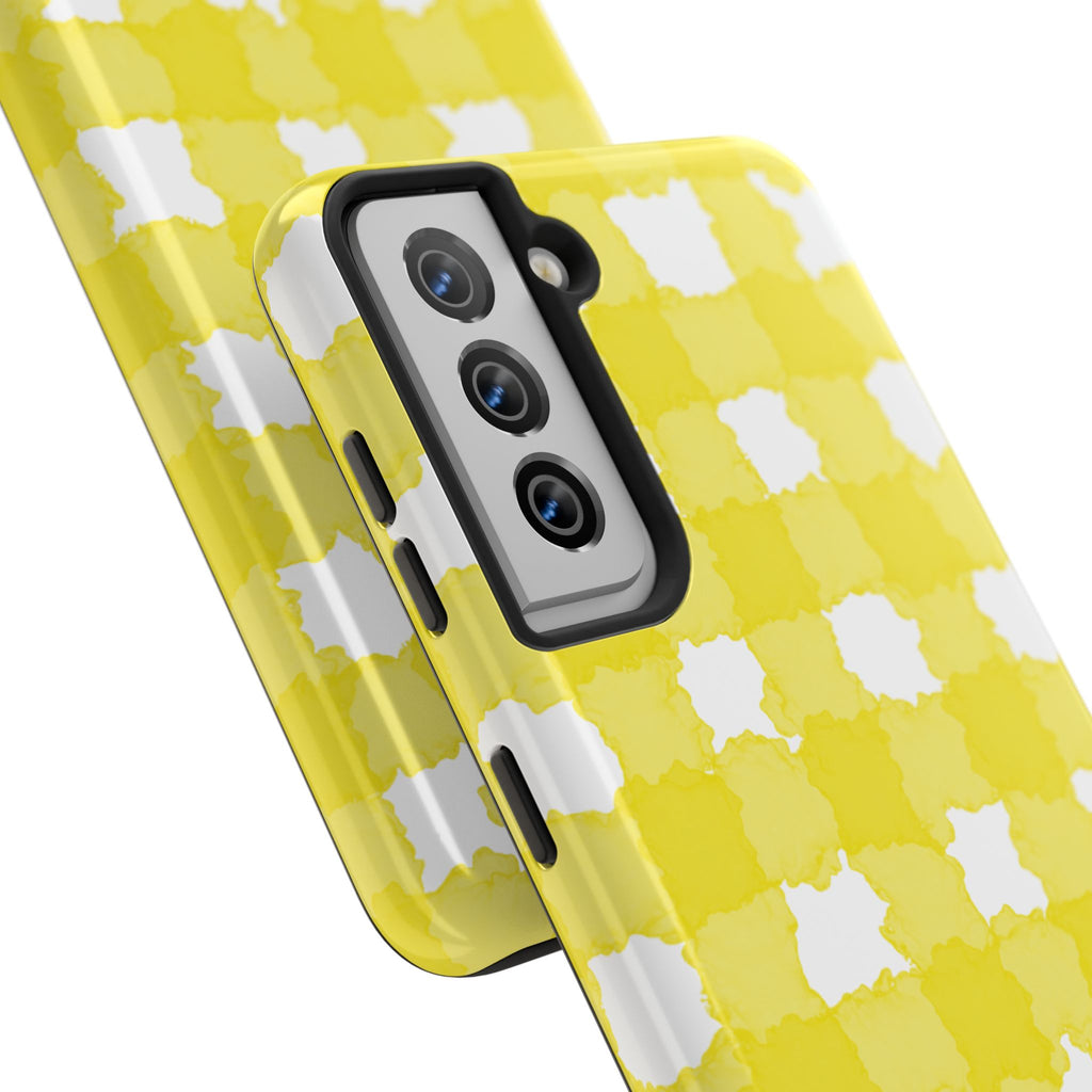 Yellow Gingham Phone Case