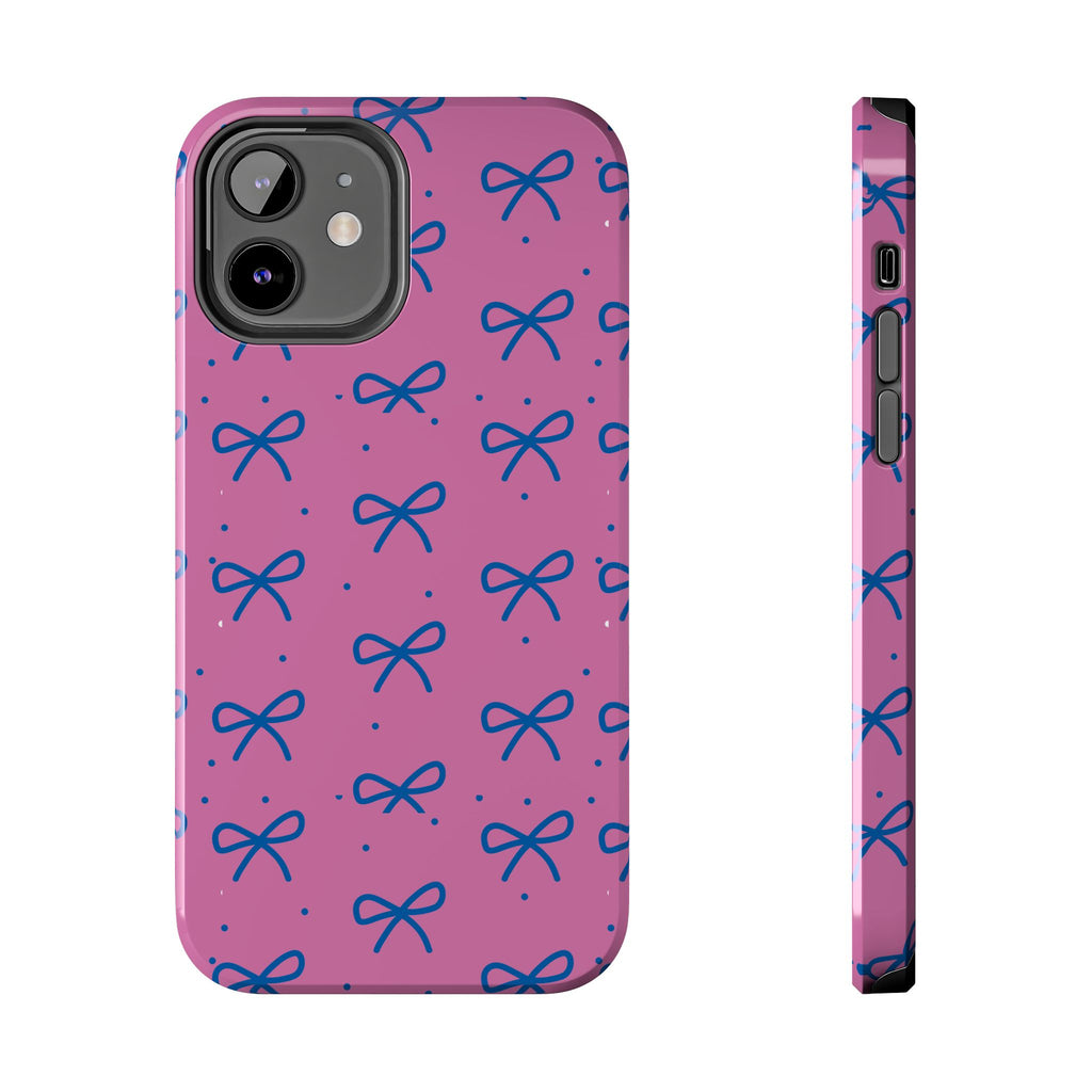 Cute Purple Bow Pattern Phone Case