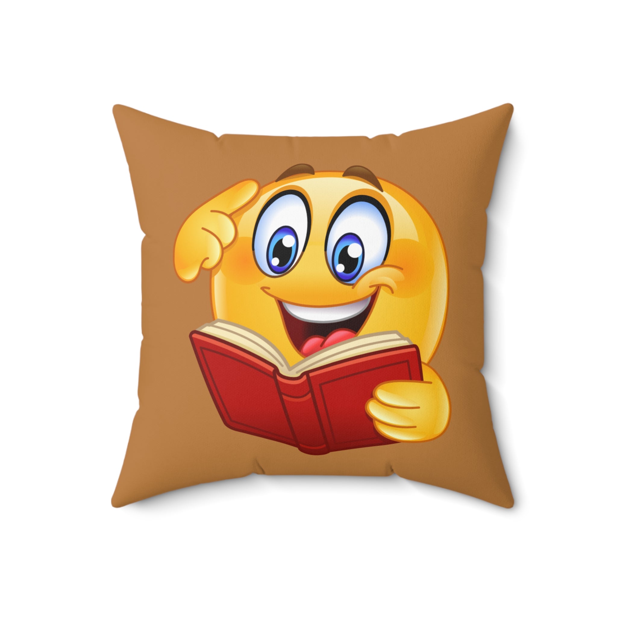 Love & Learn Emoji Square Pillow