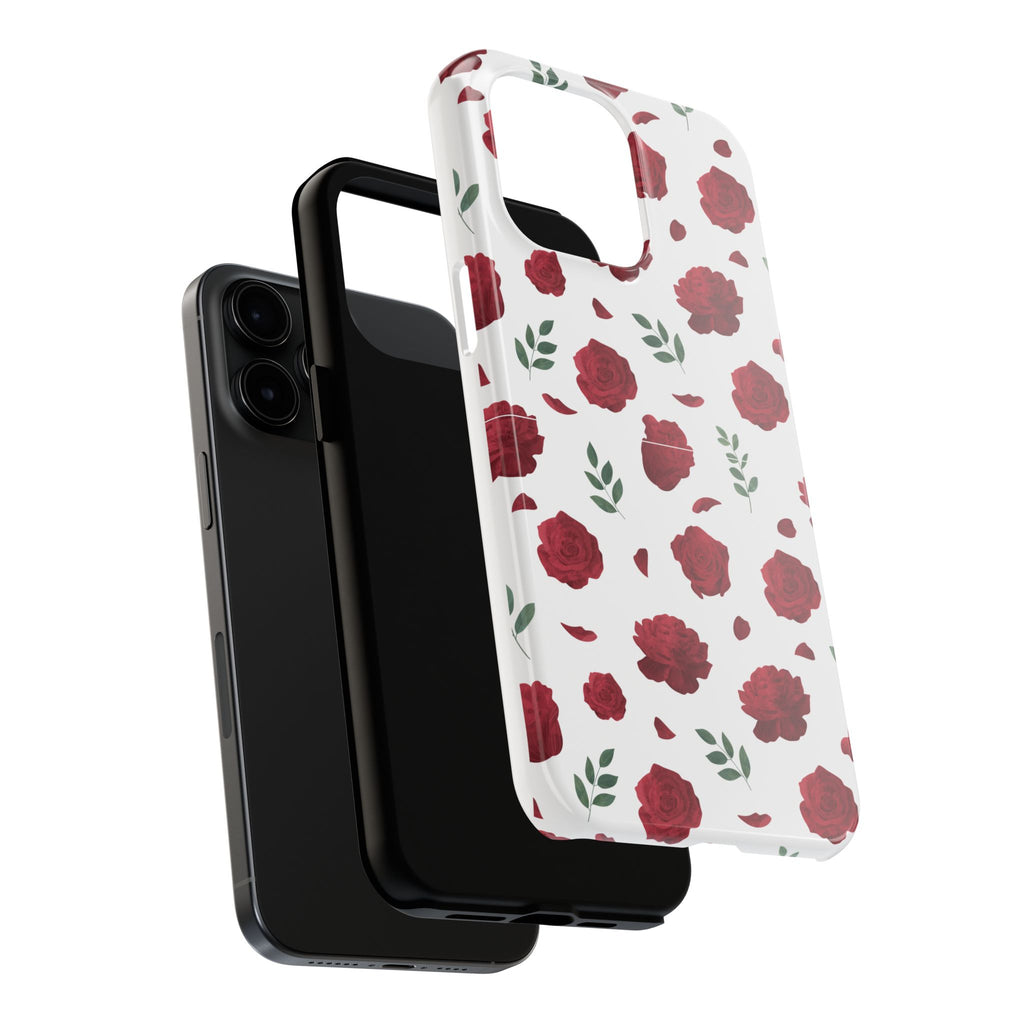 Red Rose Pattern Phone Case