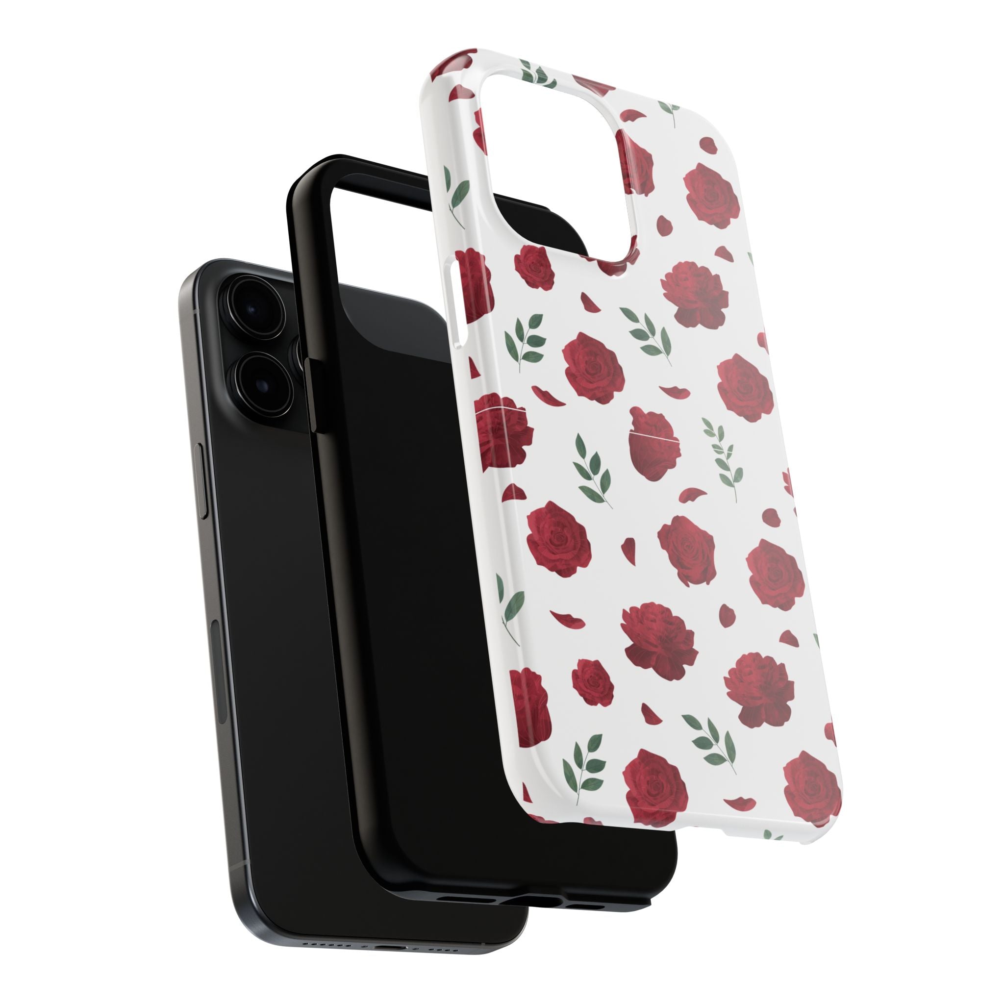 Red Rose Pattern Phone Case