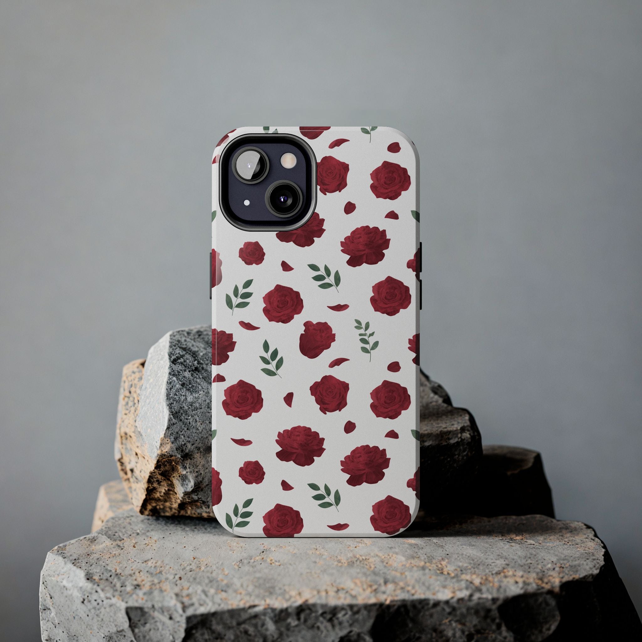 Red Rose Pattern Phone Case