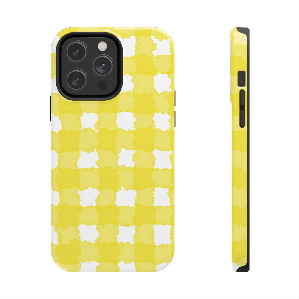 Yellow Gingham Phone Case