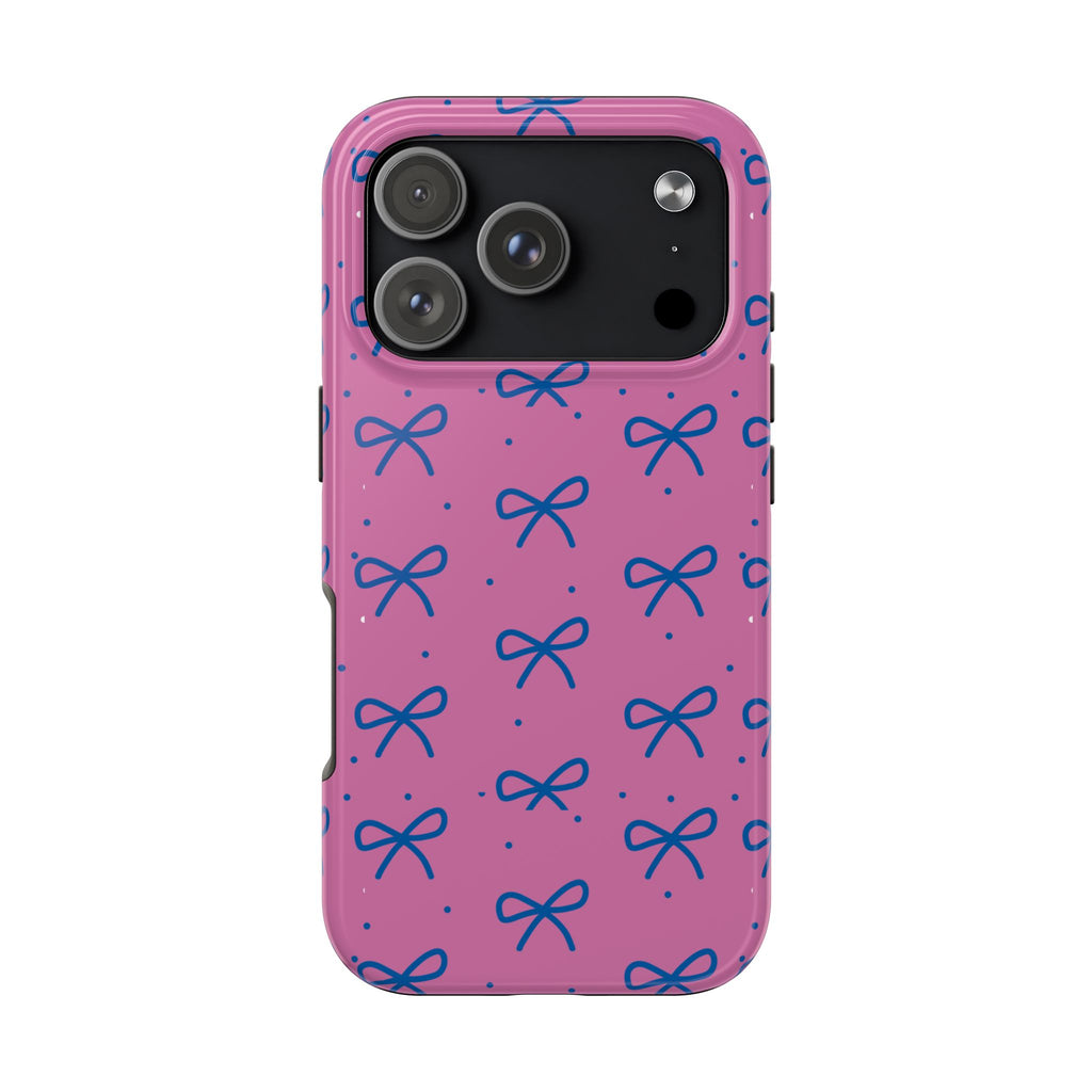 Cute Purple Bow Pattern Phone Case